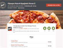 Tablet Screenshot of olympiapizzaseattle.com